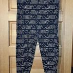 Juicy Couture Black White Logo Pajama Bottoms PJ Lounge Pants Sweatpants Size XL Photo 0