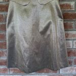 Karen Millen Metallic Champagne Gold Cocktail Dress Women’s 4 Fit Flare Photo 2