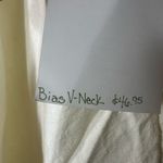 Flax  Linen Bias V Neck Tank Top NEW Photo 4