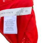 Altar'd State  Bowie Romper Women's Sz Medium Red Polka Dot Ruffle Photo 7