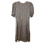 Boden Satin Midi Tea Dress Floral V Photo 4