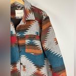 Thread and Supply Aztec Pattern Drop Shoulder Jacket Women’s Sz M Brown Size M Photo 5