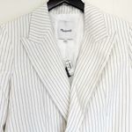 Madewell NWT Linen Blend Relaxed Blazer In Pinstripe Size 2 Photo 5