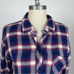 Rails  Hunter Plaid Poplin Shirt in Cobalt/Ruby Photo 3
