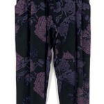 Wilfred Marais Floral Crop Pant Black Purple XS Photo 0