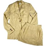 We Wore What - Oversized Blazer and Pleated Skirt Set in Desert Photo 0