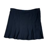 Ralph Lauren Polo  Knit Black Mini Skirt Flare Mini Skirt Ruffle Hem Size 14 Photo 6