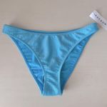 LA Hearts NWT pacsun blue ribbed cheeky high leg bikini bottoms Photo 0
