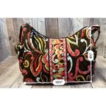 Vera Bradley  Puccini Print Large Maggie Crossbody Quilted Handbag Colorful Flora Photo 10