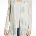 Nic+Zoe NIC +‎ ZOE Linen COURTYARD DRAPEY KNIT CARDIGAN SWEATER IN MULT size 1X Photo 0