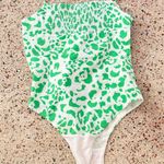 ZARA green leopard printed women cami top bodysuit/S Photo 1