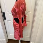 Kimchi Blue  Urban Outfitters Pink Red Print Backless Dress Tie Bavk Bow NWOT Photo 6