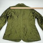 Blazer Jacket Green Taffeta 3 Button Chicos Size 1 (US M 8) Lined Party Photo 12