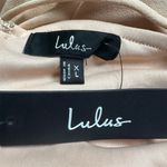 Lulus NWT Women's XL Caryl Light Blush Ruffled Tulip High-Low Maxi Dress Photo 10