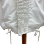 NÜ Denmark Cream Hooded Zip Front Jacket, Size Small Oversized Crochet NWT White Photo 6