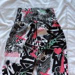 Womens Size Small Graphic High Waist Pink Black Leggings Activewear Workout Yoga Photo 5