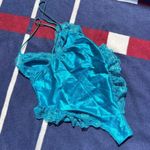 Vintage teal Lace Lingerie bodysuit Women’s S small Blue Photo 1