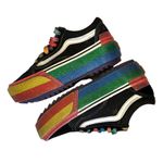 Vans  Old Skool Stacked Glitter Rainbow Platform Men's Size 4 Women's Size 5.5 Photo 7