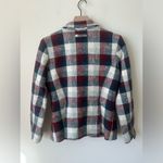 Smythe Dutchess Plaid Tweed Single Button Blazer Red Blue White Size 10 Photo 2