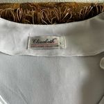 Pretty white European blouse size large Photo 2