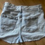 Wild Fable Mini-skirt Jean Denim Size 2/26 Frayed 5 Pockets High Rise Target Photo 1