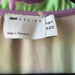 Vibrant Green and Purple Floral Dress Size 6 Photo 5