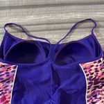 Catalina Plus Size  Sporty Racerback Purple Swimsuit Size 1X/16W EUC #1103 Photo 4