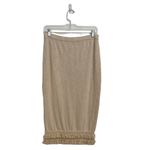 Hausen Natural Midi Skirt Sz M Tan Size M Photo 7