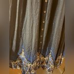 Free People Be My Baby Printed Button Front Midi Dress in Blue & Black Photo 9