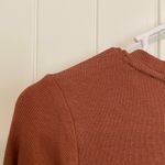 A New Day NEW women’s brown tan ribbed crewneck long sleeve shirt top XS Photo 6