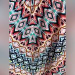 Cacique  Boho Aztec Print Bandana Hem Adjustable Strap Tankini Top 28 Photo 5