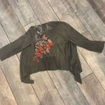 Johnny Was  Draped suede Jacket with Floral Embroidery Photo 5
