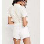 Abercrombie & Fitch Annie high rise white Jean shorts size 2/26 Photo 10