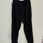 Woolrich Woolrish Womens Polartec Black Fleece Sweatspants Size  Large Photo 2