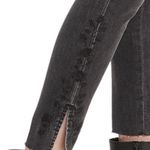 Levi's NEW Jeans 711 Skinny Ankle Sculpt Frey Hem Embroidered Black Size 10 Photo 3