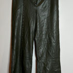 Avec Les Filles  dark green faux leather cropped pants Photo 0