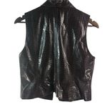 Ellen Tracy Company  10 Chocolate Alligator Vest Photo 2