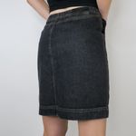 Ralph Lauren Lauren Jeans Co Black Denim Mini Skirt 6P Photo 2