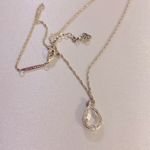 Kendra Scott crystal drop silver tone necklace Photo 4
