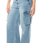 Juicy Couture  Light Blue Cargo Jeans Size 7 Photo 0