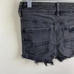 American Eagle  Faded Black Super Stretch Hi-Rise Distressed Shortie Shorts Photo 8