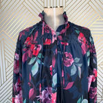 Yumi Kim Astoria Mock Neck Dress in Rialto Floral Button Up Chic Size XS Photo 3
