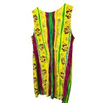 Xtreme Island Designs Hawaii Sleeveless Dress Striped Floral Yellow Vintage M Yellow Size M Photo 6