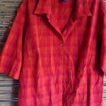 Venezia Jeans L Stretch Red Collared Shirt Top Size L Photo 0