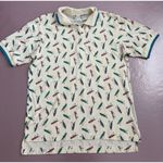 IZOD Vintage  Women's Polo Shirt‎ M Golf Print Multicolor Casual Spring Photo 0