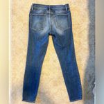 frame denim FRAME LE HIGH SKINNY JEANS WITH BLACK LEATHER  LIKE PIPING SIZE 26 Photo 7