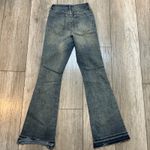 Ashley Mason Embellished Distressed Hem Flare Jeans - Studded Denim Boho‎ Y2K Style sz 1/25 Photo 8