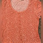 Hippie Rose  peach floral crop top Photo 3