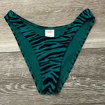 Xhilaration Cute Swimwear Sz S Bikini Bottom Green & Black Animal Zebra Print Photo 1