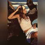 Free People NWT  + Ariana Ost The Era Strand Necklace In Navy Photo 1